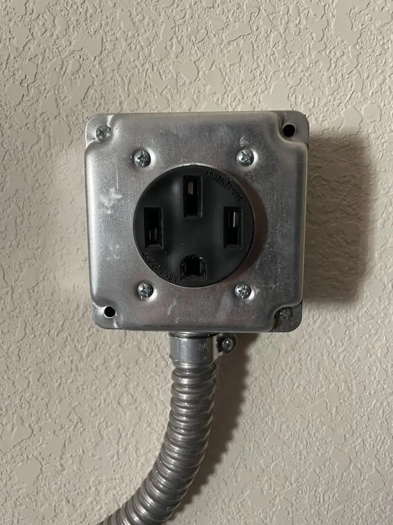 NEMA 14-50 outlet installed for Electrical Panel Upgrade in Litchfield Park